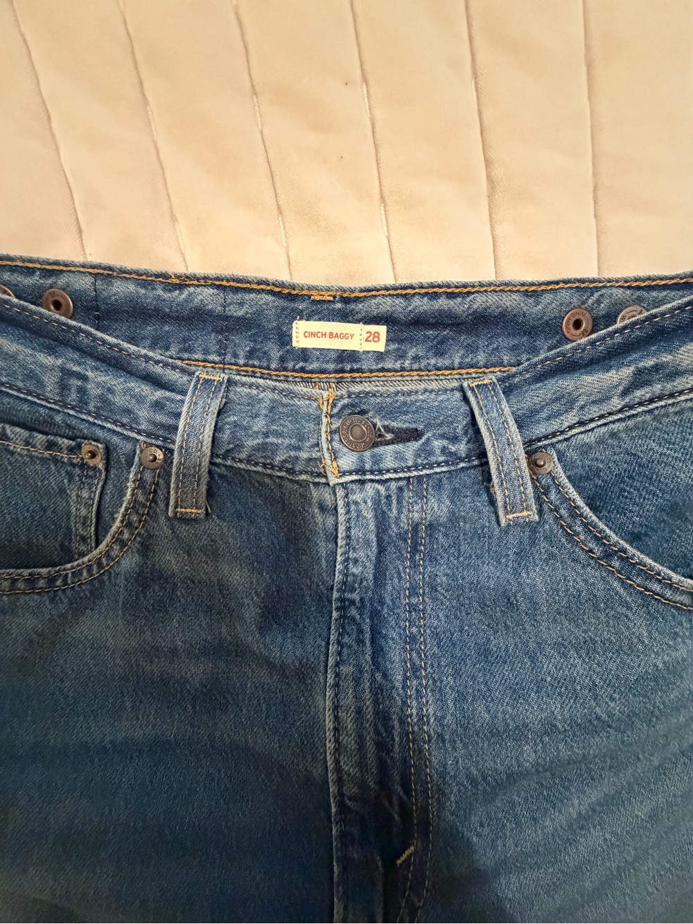 Levi's High-Rise Blue Denim Jeans 28W x 33L - Picture 6 of 9